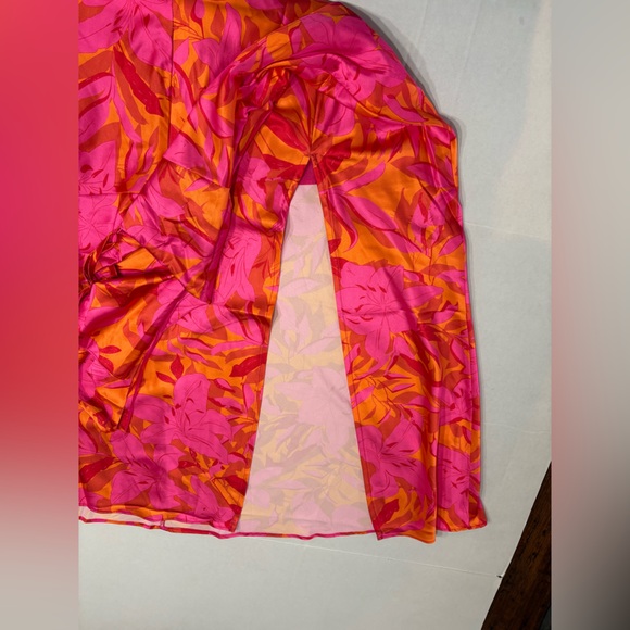 Fortunate One Find Your Meaning Maxi Dress NWT, size XL, pink and orange pattern - Picture 3 of 12